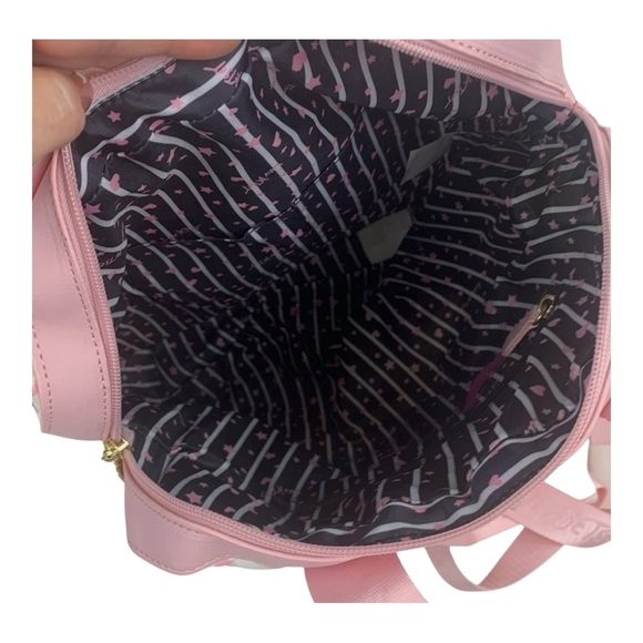 Quilted Backpack Pastel Zebra Backpack Set Matching Pouch main image 7